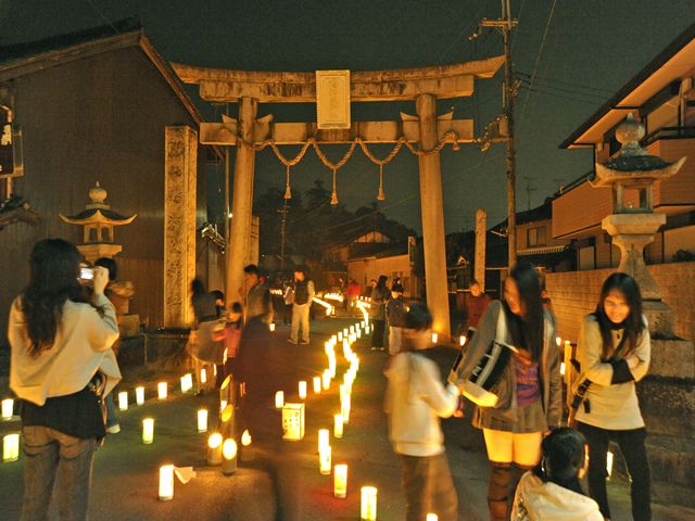 霜月祭・鴨都波神社周辺