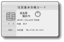 住民基本台帳カード（写真なし）