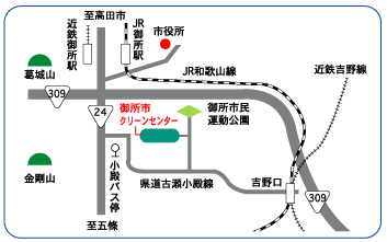 クリーンセンターの地図