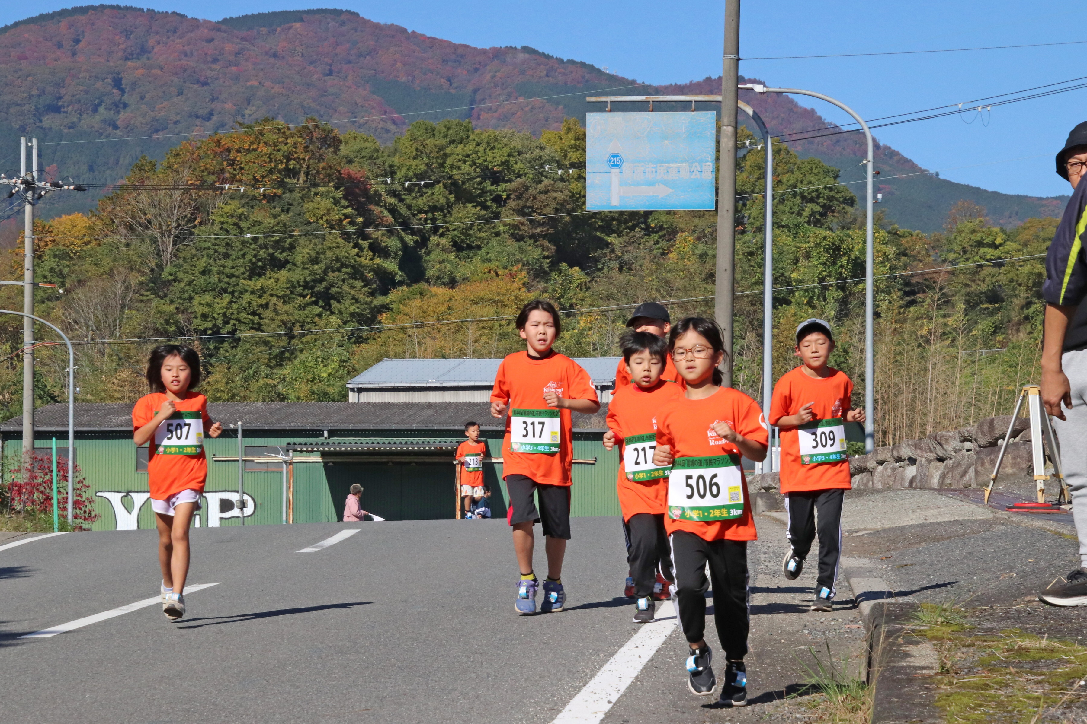マラソンコース上での様子1