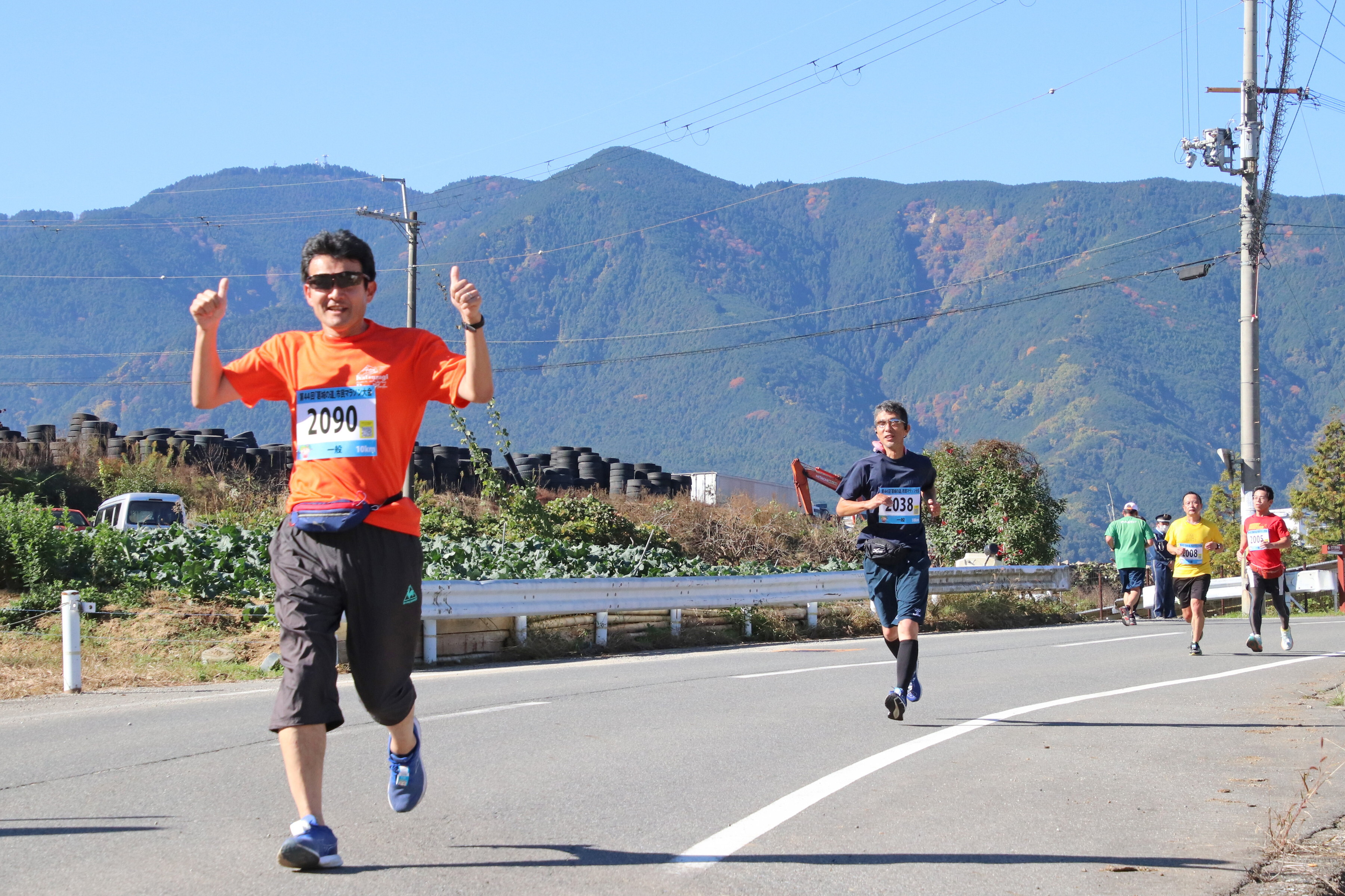 マラソンコース上での様子2