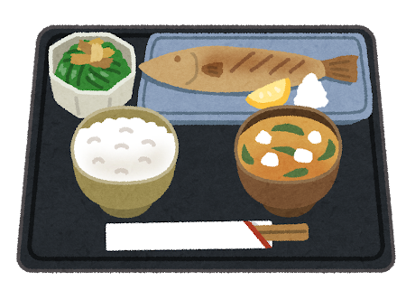 和食定食のイラスト