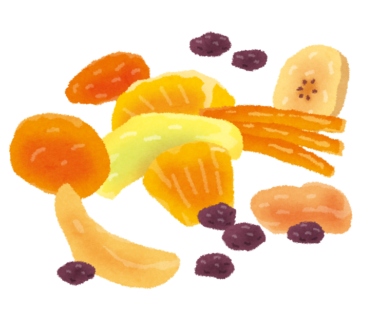 ドライフルーツのイラスト