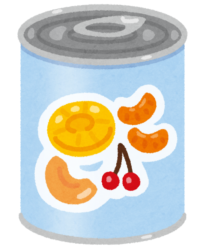 フルーツ缶のイラスト