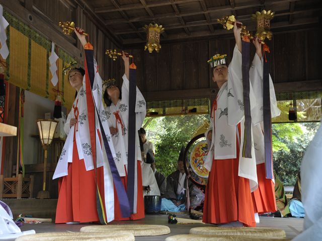 高鴨神社献花祭の写真